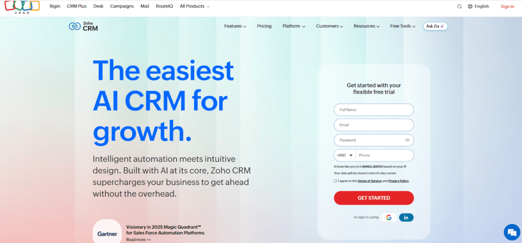 Zoho CRM